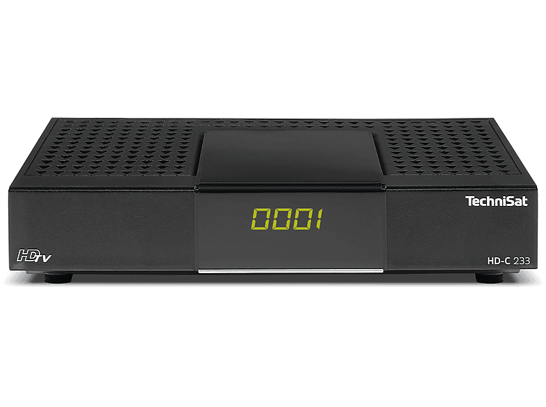 Technisat HD-C 233 Kompakter HDTV-Receiver für den Empfang von unverschlüsselten, digitalen TV- und Radioprogrammen via Kabel; Kabel Receiver