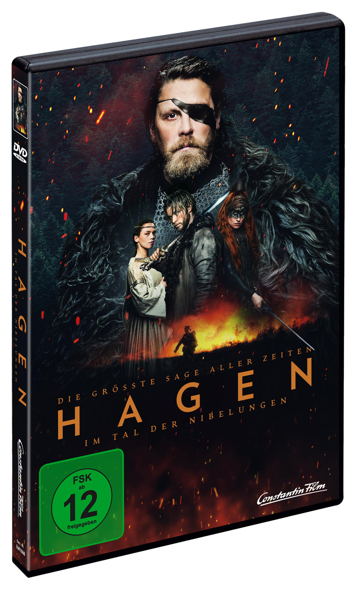 DVD-Cover für den Film Hagen. Enthält Schauspieler und Text auf dunklem Hintergrund.