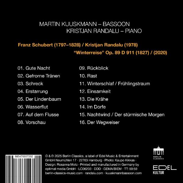 CD-Cover mit Text über ein Musikalbum. Es listet Songtitel und die Namen der Interpreten auf.