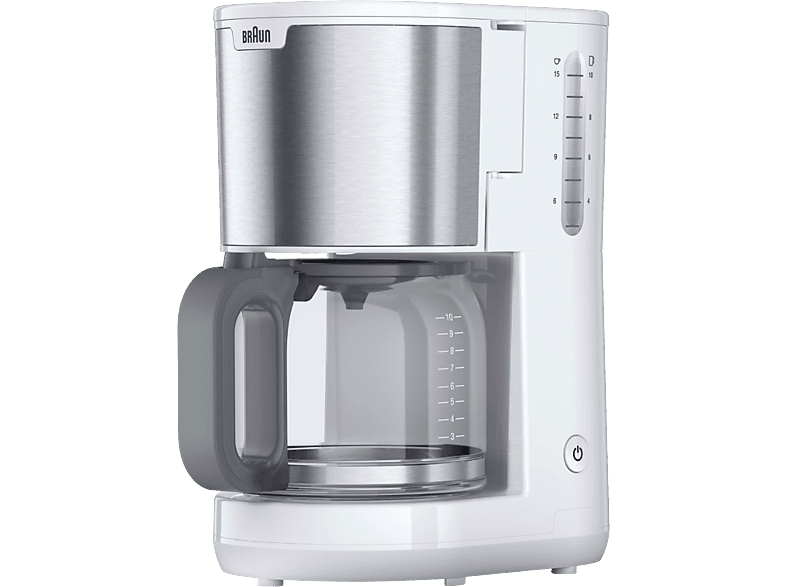 Braun KF 1500WH Pur Shine Filterkaffeemaschine Weiß