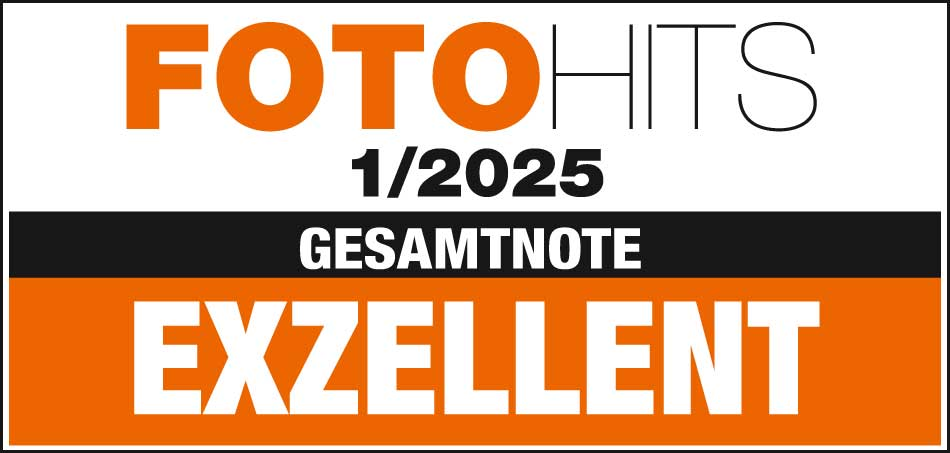 Foto Hits Magazin-Cover. Text sagt 'EXZELLENT' mit einem orangefarbenen Banner.