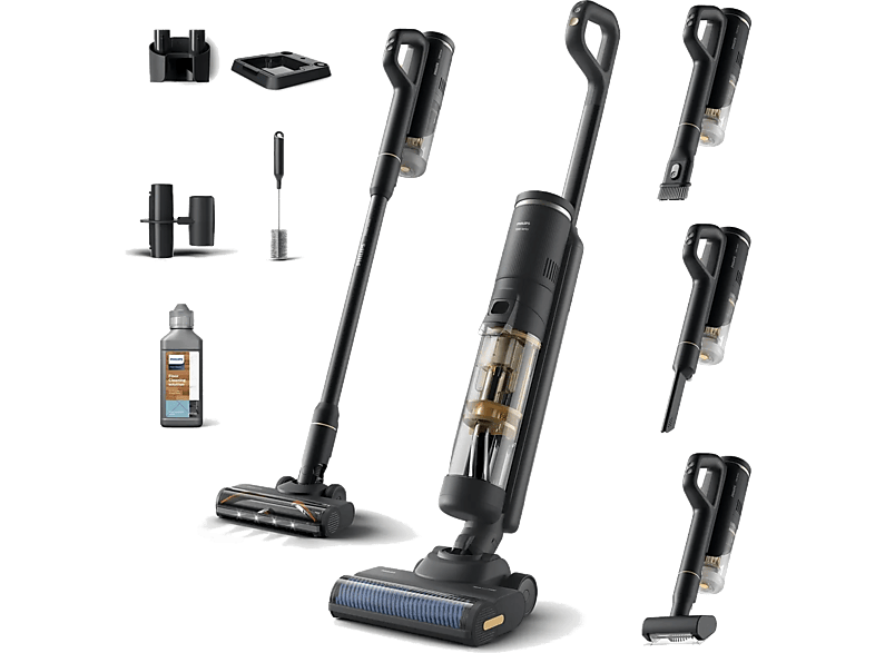 OUTLET Odkurzacz bezprzewodowy PHILIPS AquaTrio XW7264/11 z funkcją aktywnego mycia Wielokolorowy