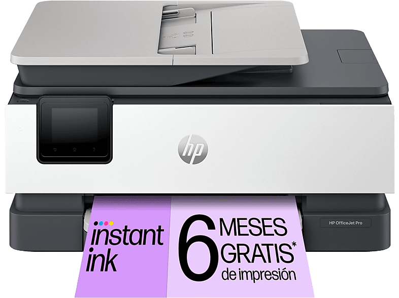 REACONDICIONADO Seminuevo Muy bueno Impresora multifunción - HP OfficeJet Pro 8124e, Copia, Escáner, Fax móvil, Wi-Fi, Instant Ink, HP+, Gris