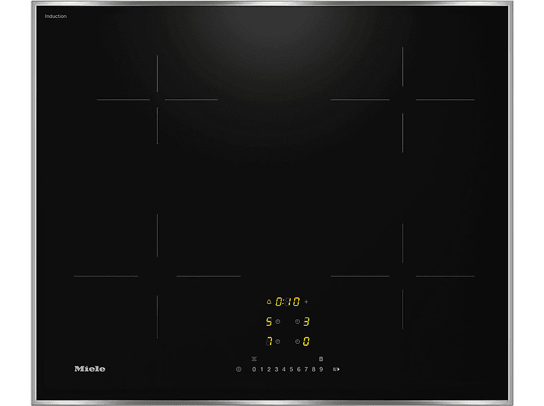 MIELE H 2465 BP OBSW ACTIVE + KM 7361 FR, Backofenset (Induktionskochfeld, A+, 76 l)