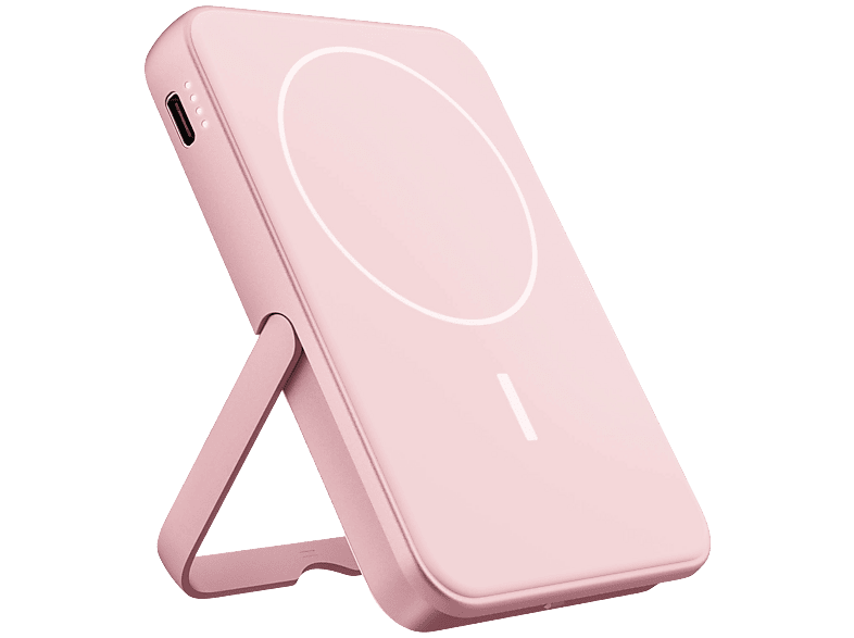 Fresh 'n Rebel Batterie Externe Magnétique Sans Fil 5000 mAh Rose Pastel