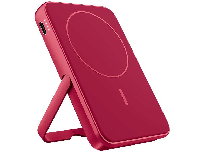 Fresh 'n Rebel Powerbank Magnétique Sans Fil 5000 mAh Rouge Baie