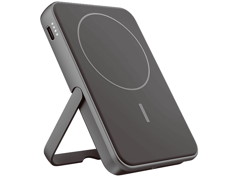 Fresh 'n Rebel Batterie Externe Magnétique Sans Fil 5000 mAh Storm Grey