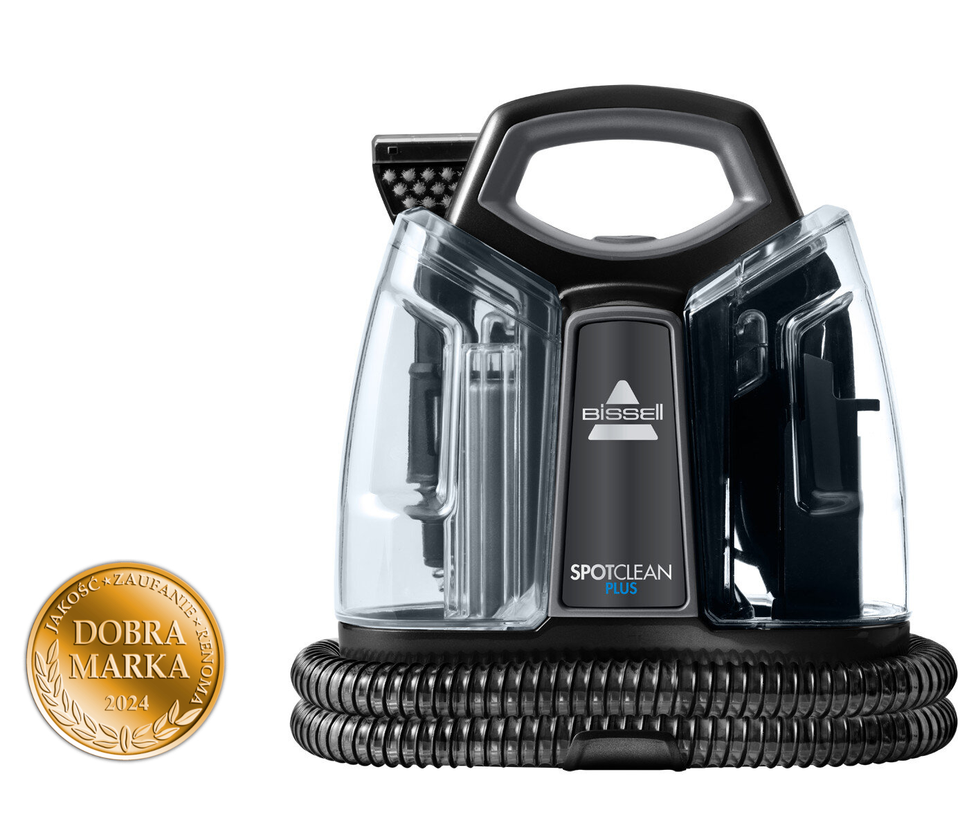 Czarna dysza do suszarki do włosów.