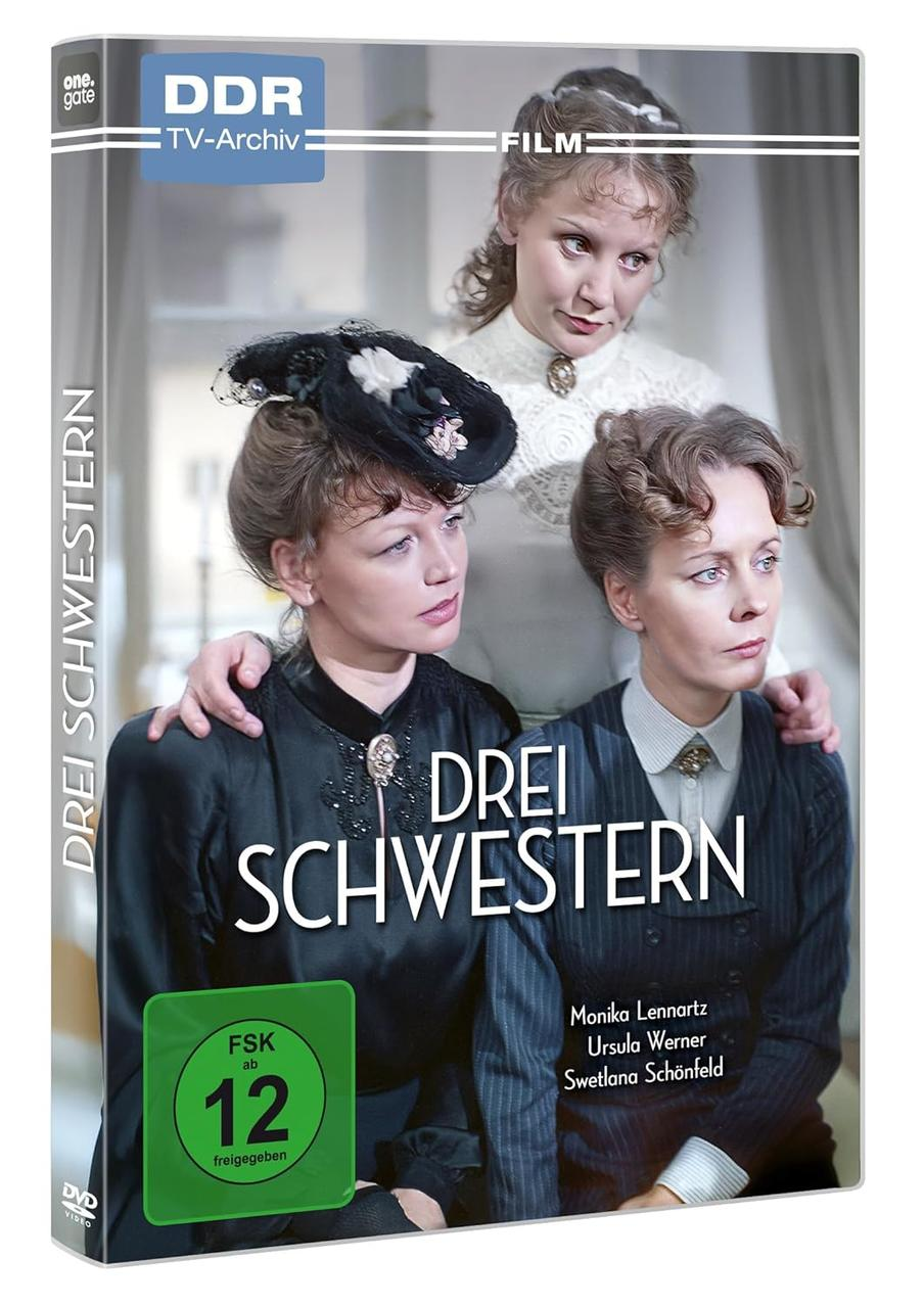 DVD-Hülle eines Films. Drei Frauen in dunkler Kleidung, schwarzer Hintergrund.