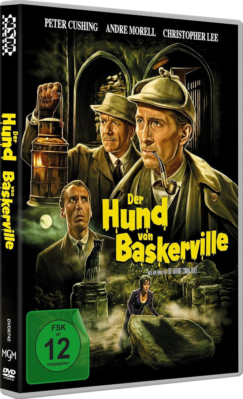 Filmplakat mit drei Männern in dunklen Mänteln, einer Laterne und einem deutschen Titel.