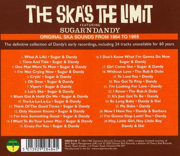 Rückseite einer CD mit Titelliste, Text und einem Label-Logo.
