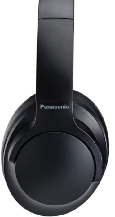 Fekete Panasonic fejhallgató.
