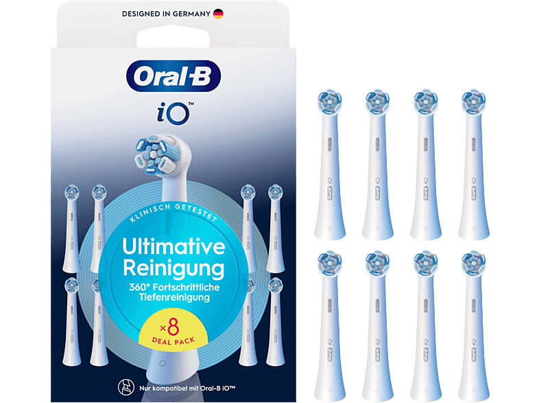 Oral-B iO Ultimative Reinigung White 8er, Aufsteckbürsten