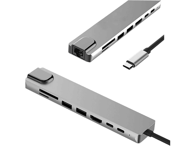 DAYTONA FC55 Type-C to 2*USB 3.0 4K HDMI RJ45 PD Adaptör