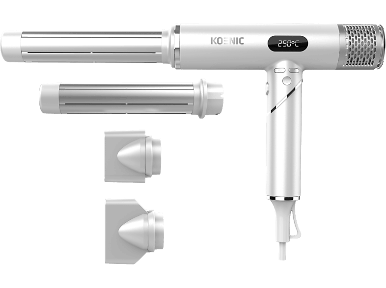 Secador - KOENIC 23325 BLDC, 1600W, 3 Niveles de Temperatura, ventilador, Aire Frío, Gris