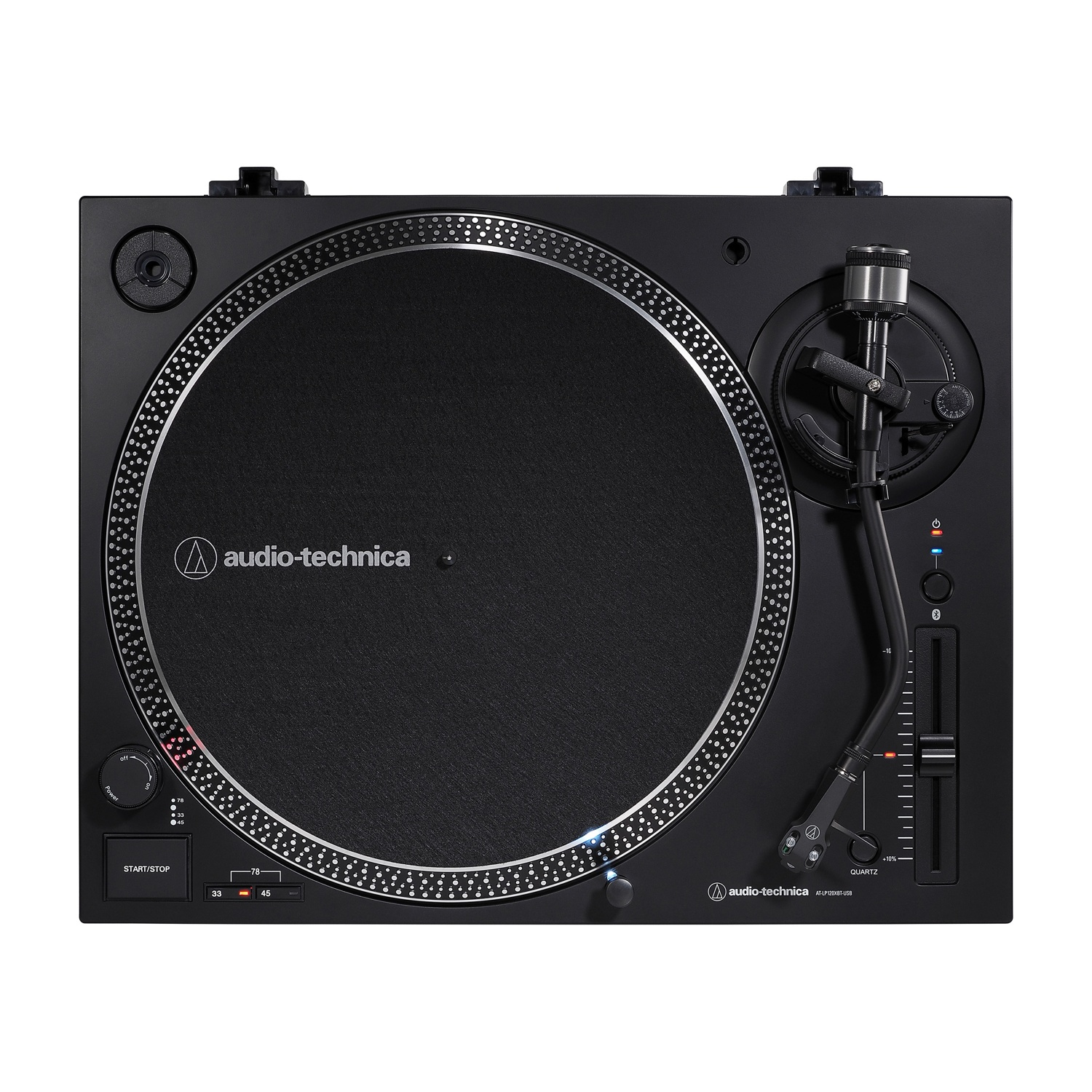 Auricolari wireless neri. Gli auricolari hanno un gancio e il logo Beats è visibile.