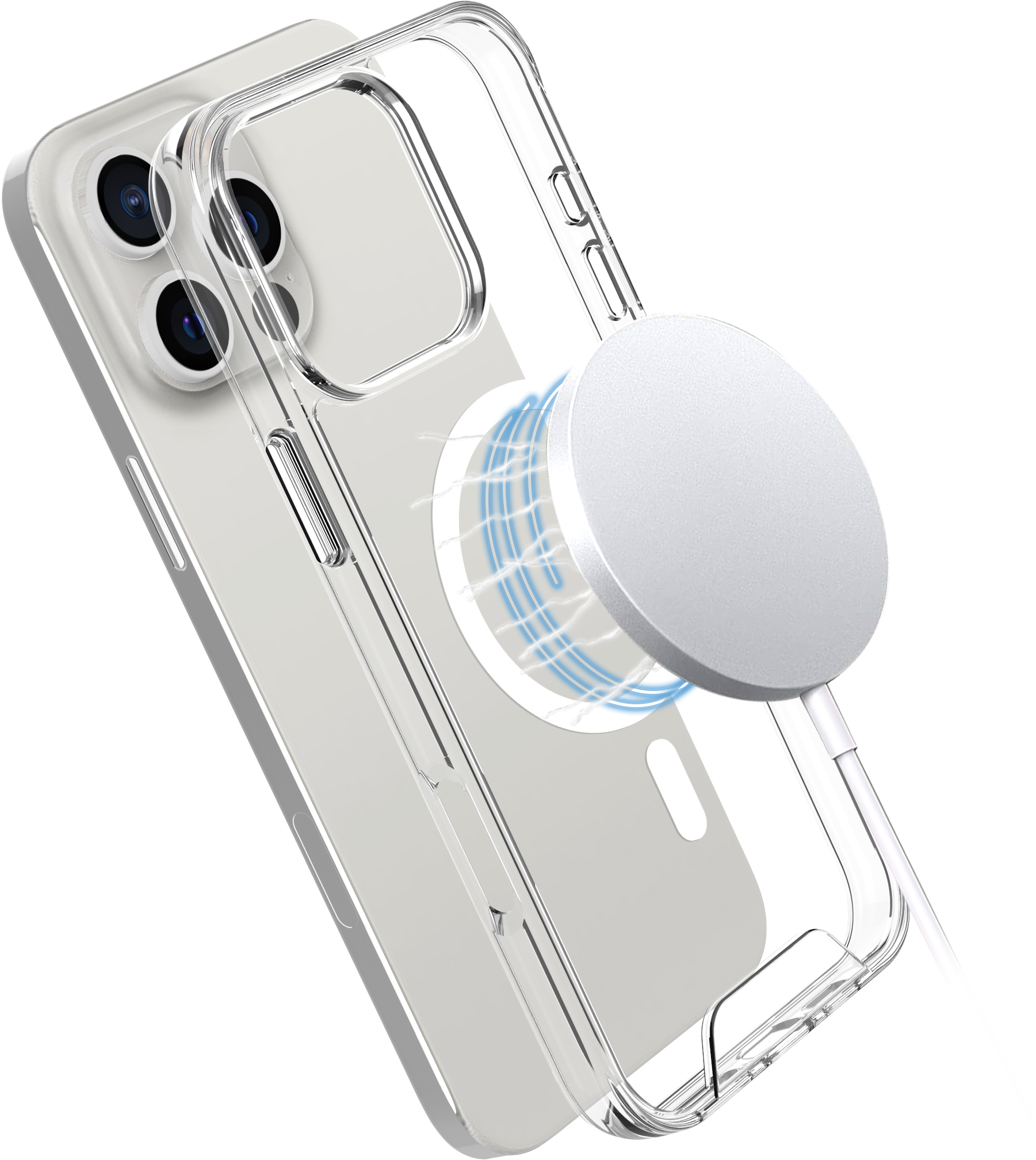 ISY ISC-1117 MagISY iPhone 16 Pro Max tok, átlátszó (2V210612)