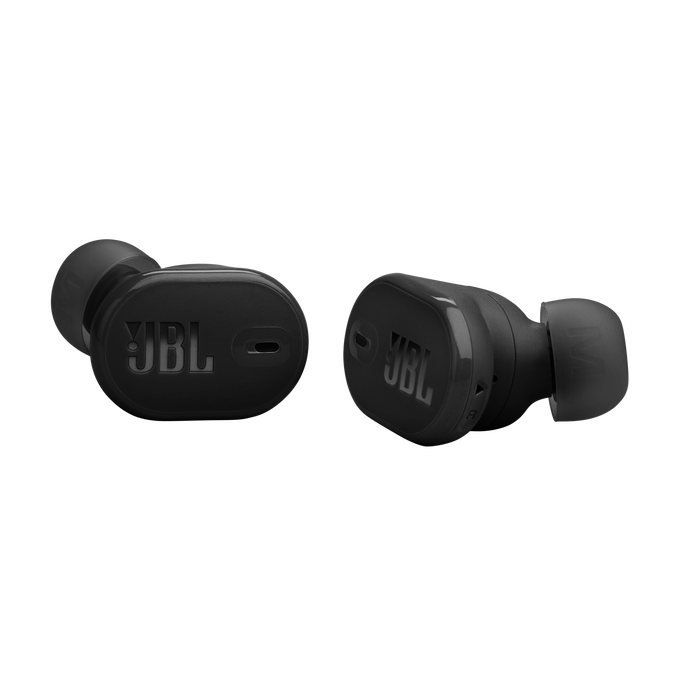 Auriculares inalámbricos JBL negros.