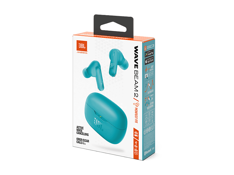 JBL Wave Beam 2 Auriculares Inalámbrico Dentro de oído Llamadas/Música Bluetooth Azul – imagen 2