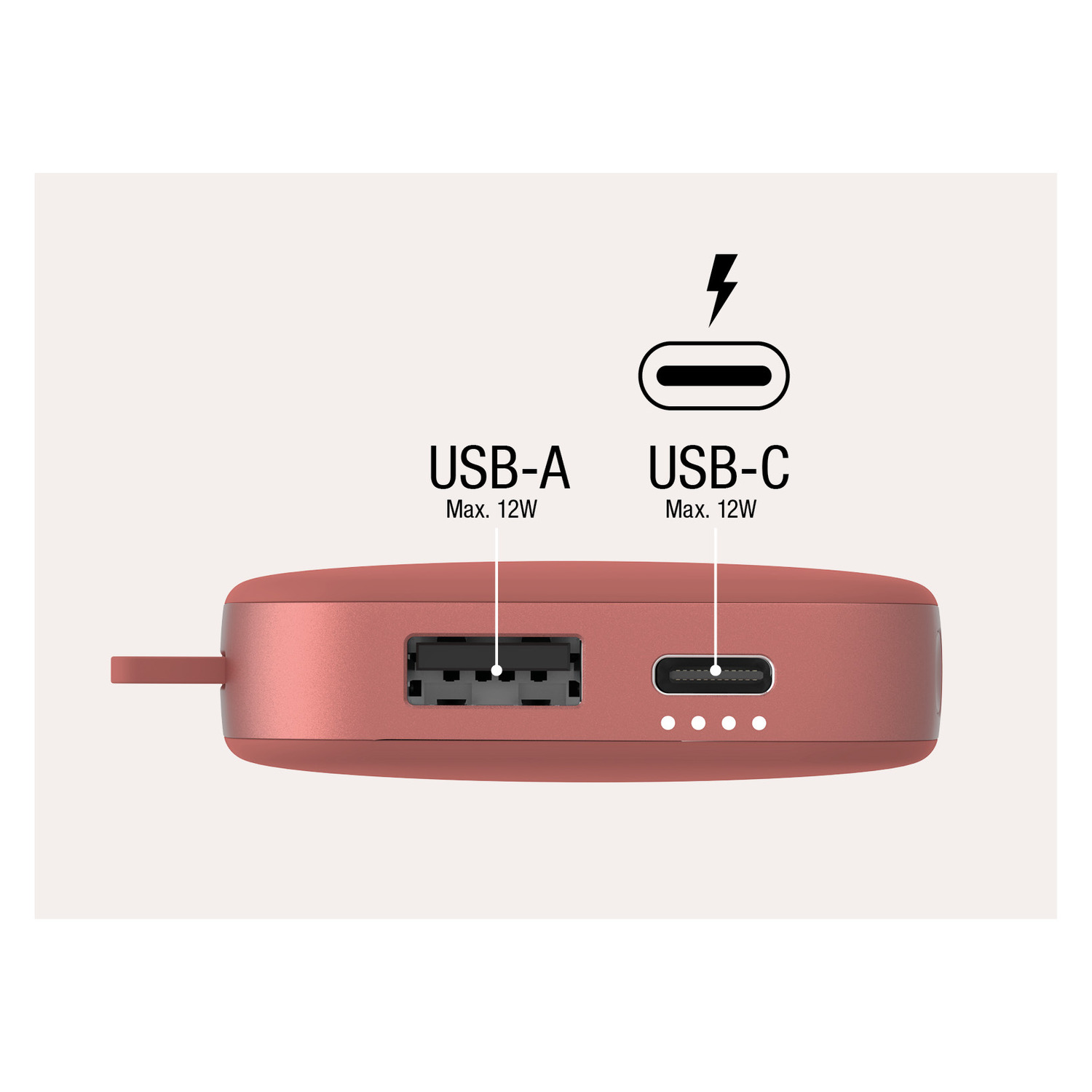 FRESH N REBEL Powerbank 12 000 mAh Safari Red (2PB12100SR)