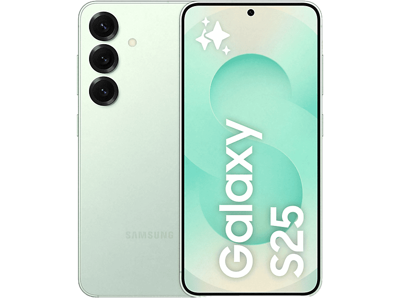 Samsung Galaxy S25, Mint, 128 GB, 12 GB RAM, 6.2 FHD+ con IA , Snapdragon 8, 4000 mAh, Android 15