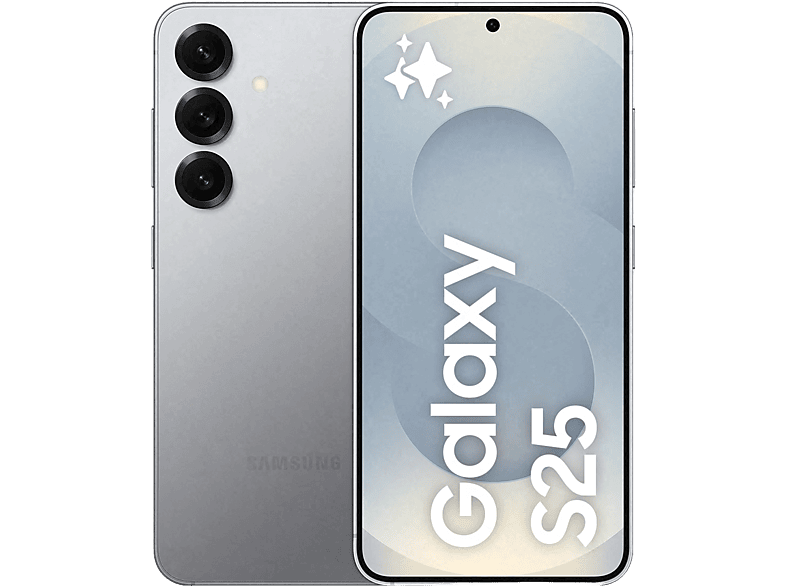 Samsung Galaxy S25, Silver, 128 GB, 12 GB RAM, 6.2 FHD+ con IA , Snapdragon 8, 4000 mAh, Android 15