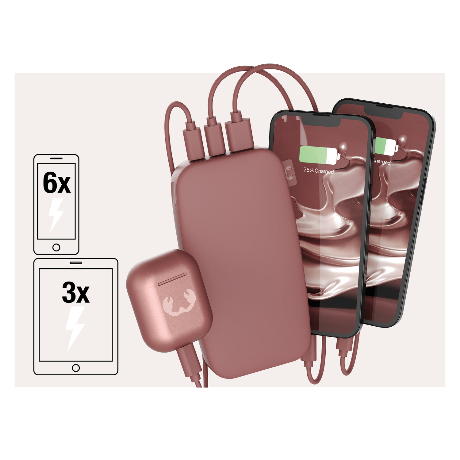 FRESH N REBEL Powerbank 18 000 mAh Safari Red (2PB18100SR)