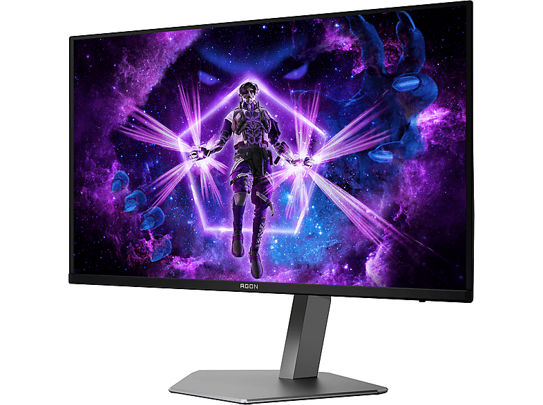 AOC AG326UD 31,5 Zoll Gaming Monitor, OLED 4K, 0,03 ms Reaktionszeit, 1000 cd/m², 165 Hz, Dunkelgrau/Schwarz — Foto 2 von 5