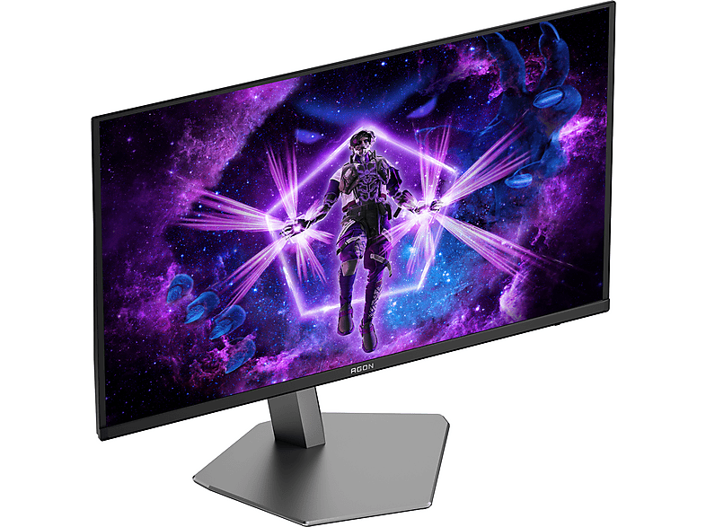AOC AG326UD 31,5 Zoll Gaming Monitor, OLED 4K, 0,03 ms Reaktionszeit, 1000 cd/m², 165 Hz, Dunkelgrau/Schwarz — Foto 3 von 5