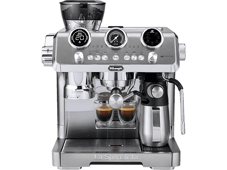 DE-LONGHI La Specialista Maestro Cold Brew Espressomaschine Silber
