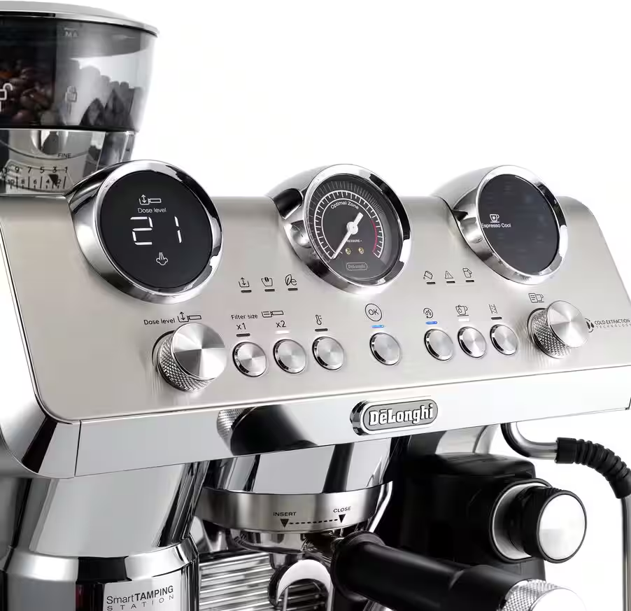 DE-LONGHI La Specialista Maestro Cold Brew Espressomaschine Silber