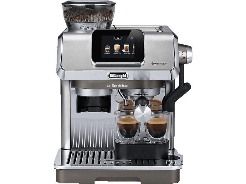 DE-LONGHI La Specialista Touch Espressomaschine Silber