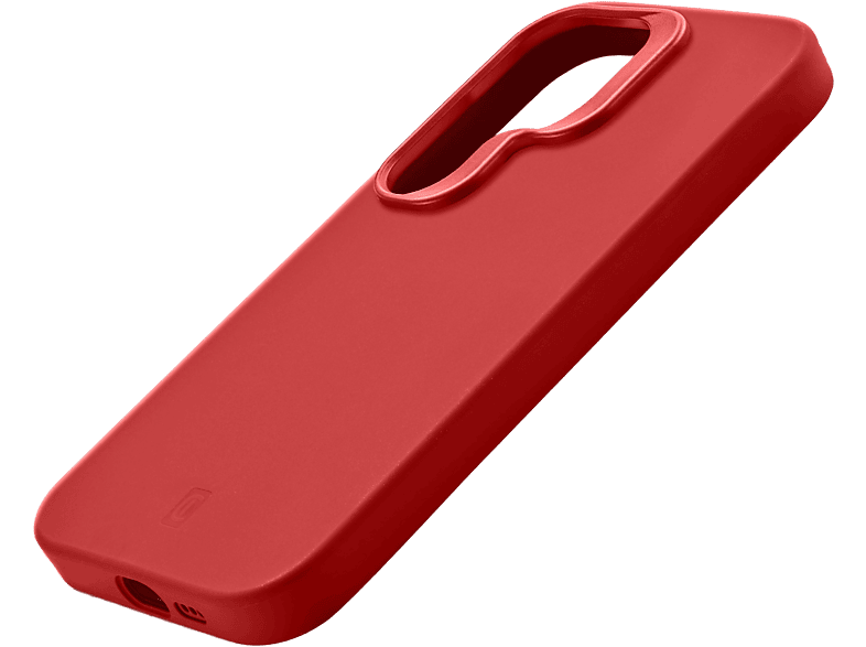 Funda móvil - CellularLine SENSATION+, Samsung, Galaxy S25, Rojo