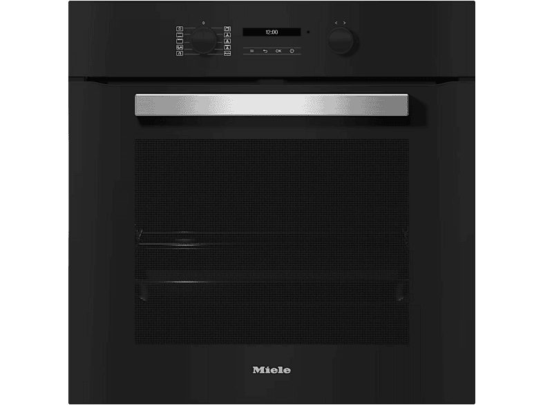 Horno - Miele H 2467 BP, Multifunción, Pirolítico, 76l, 60 cm, Limpieza Pirolítica, Obsidian Black