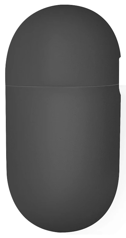 Ciemnoszara, owalna obudowa ładująca, zamknięta. Wygląda jak kapsułka lub zaokrąglony prostokąt.