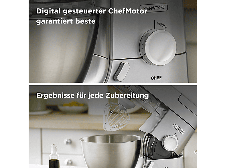 Kenwood KVC 3110 S Chef Küchenmaschine Silber (Rührschüsselkapazität: 4,6 l, 1000 Watt) — Foto 3 von 5