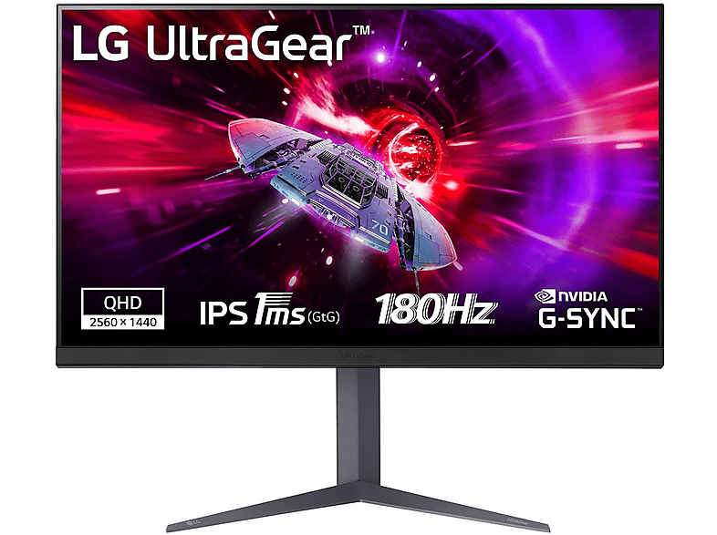LG UltraGear 32GS75QN: Monitor Gaming 32” WQHD 180 Hz, 1 ms