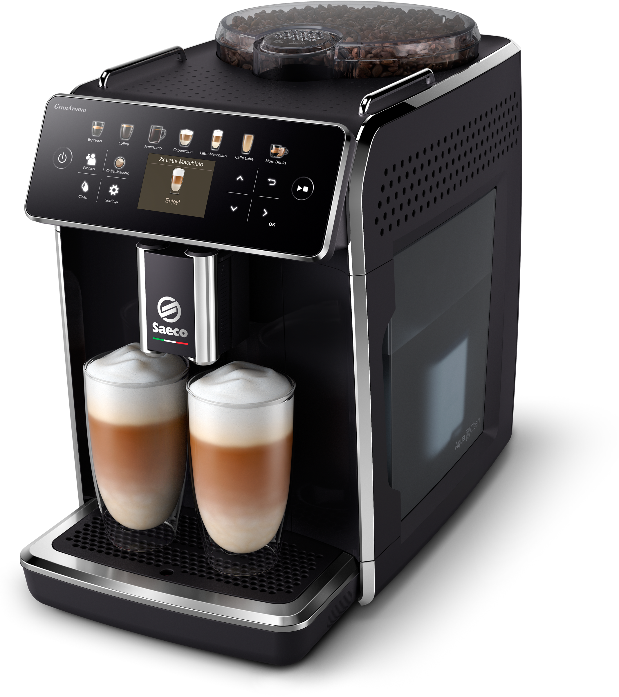 SAECO GranAroma SM6580/00 automata kávégép tejhabosítóval