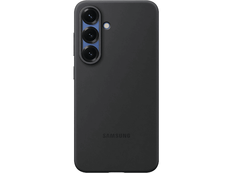 SAMSUNG Silicone Case, Backcover, Samsung, Galaxy S25, Black