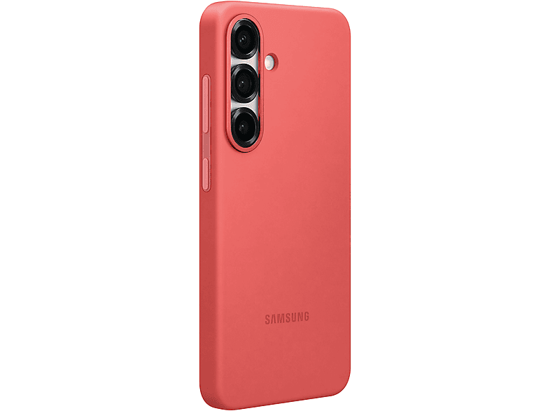 SAMSUNG Silicone Case, Backcover, Samsung, Galaxy S25, Red