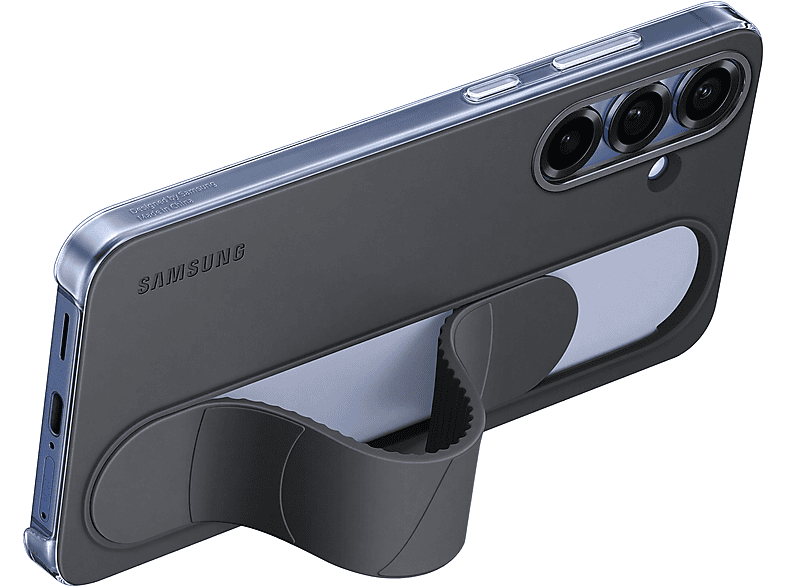Samsung Standing Grip Silikon Back Cover Schwarz Samsung Galaxy S25+