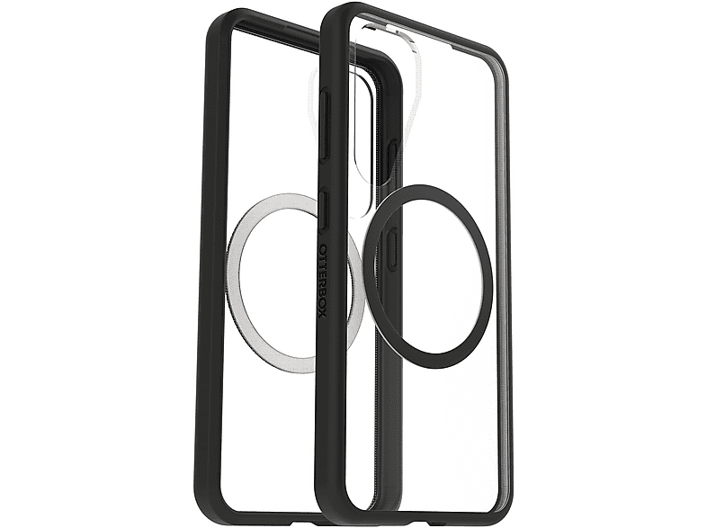 SAMSUNG Otterbox React Series Case with Magnet, Backcover, Samsung, Galaxy S25, Black Crystal
