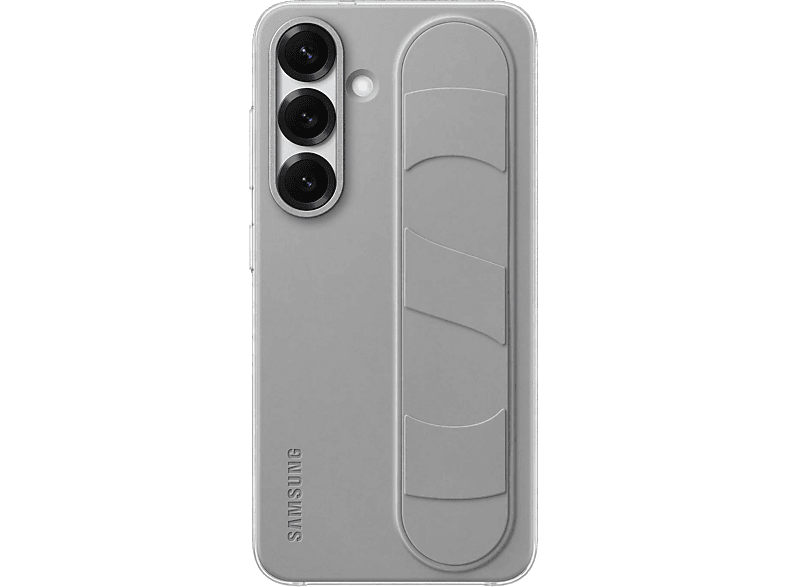 Funda móvil - Samsung Standing Grip con soporte, Para Galaxy S25, Gris