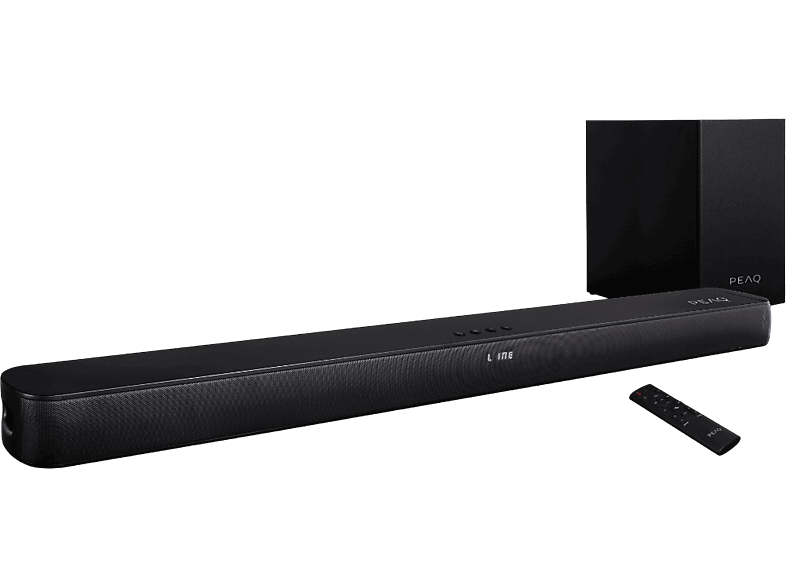 PEAQ PEB 120 2.1, Soundbar, Schwarz matt