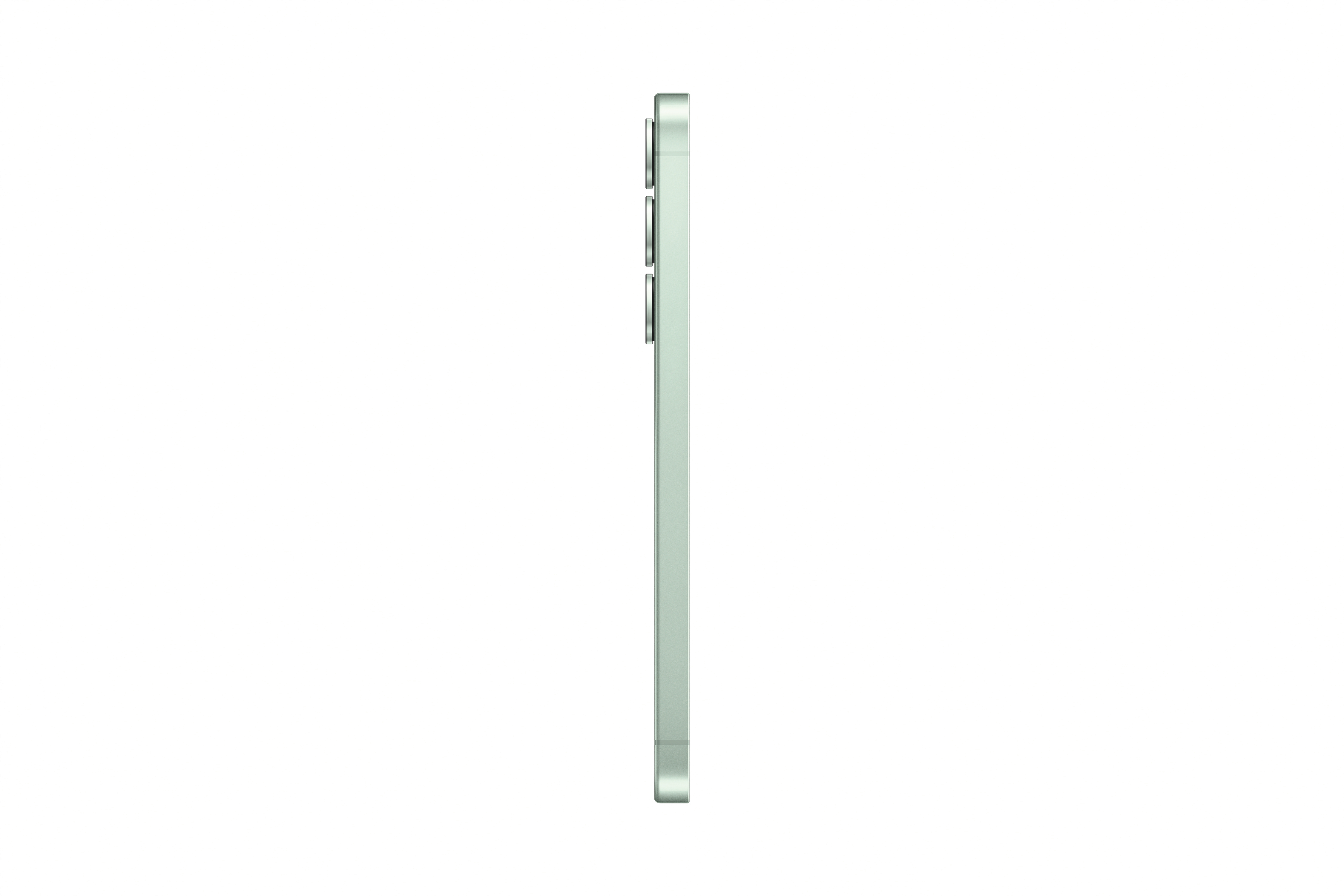 Grünes Telefon, Seitenansicht mit drei Kameras.