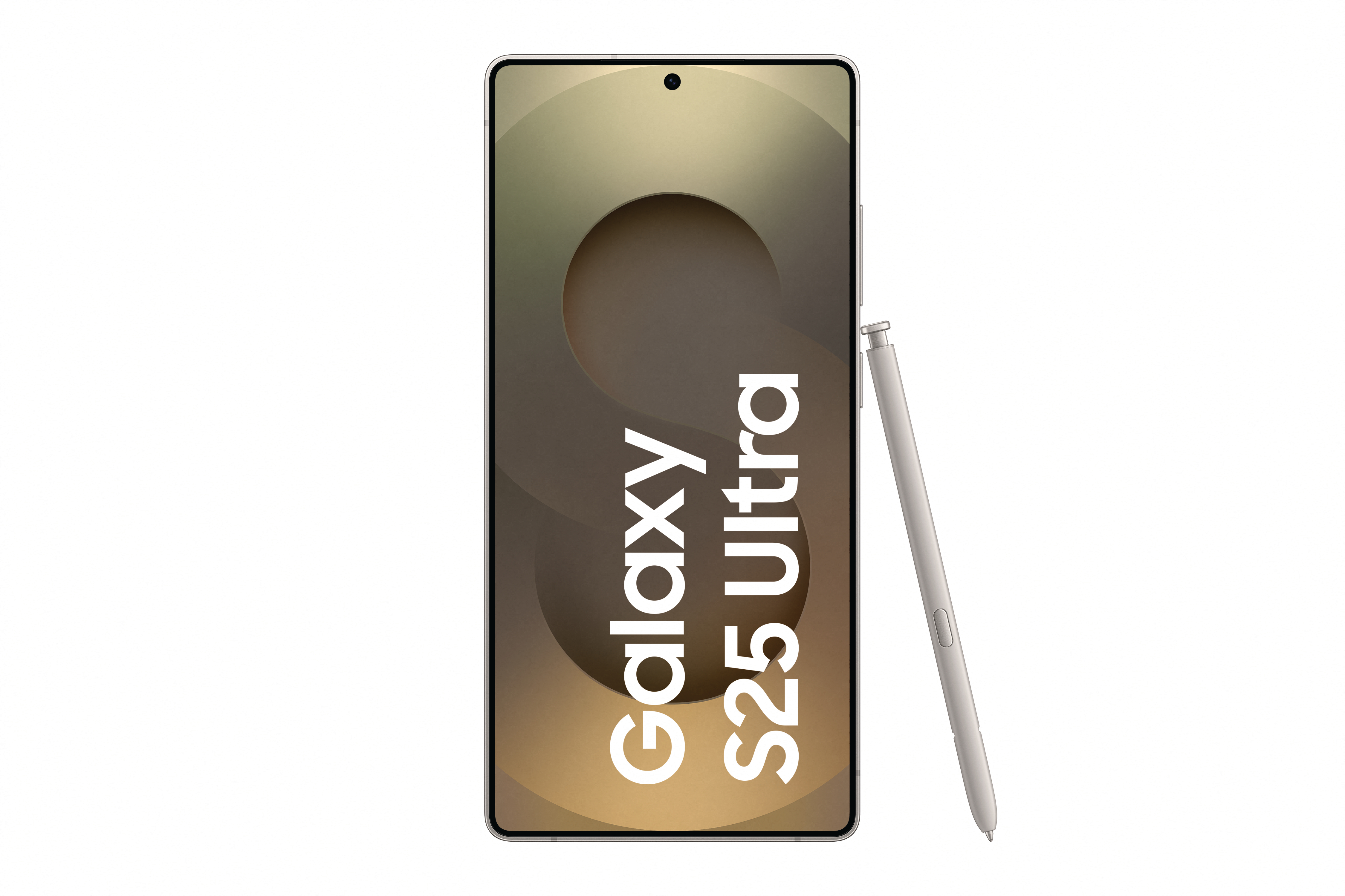 Smartphone mit Stift. Auf dem Display steht 'Galaxy S25 Ultra'.