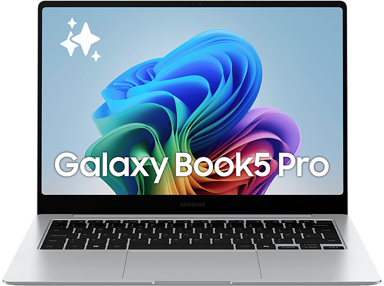 Samsung Galaxy Book5 Pro Copilot+PC, 14 WQXGA+ Táctil, Intel® EVO™ Edition Core™ Ultra 5 226V 40 TOPS, 16GB RAM, 512GB SSD, Arc™ GPU, W11H