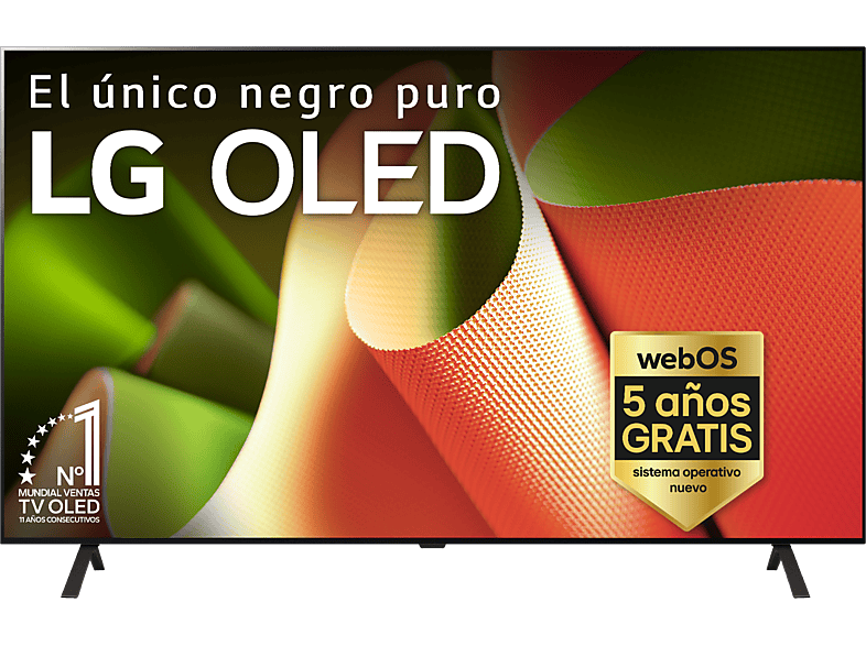 LG OLED77B46LA, 4K, Procesador Inteligente 4K α8, Smart TV, DVB-T2 (H.265), Negro
