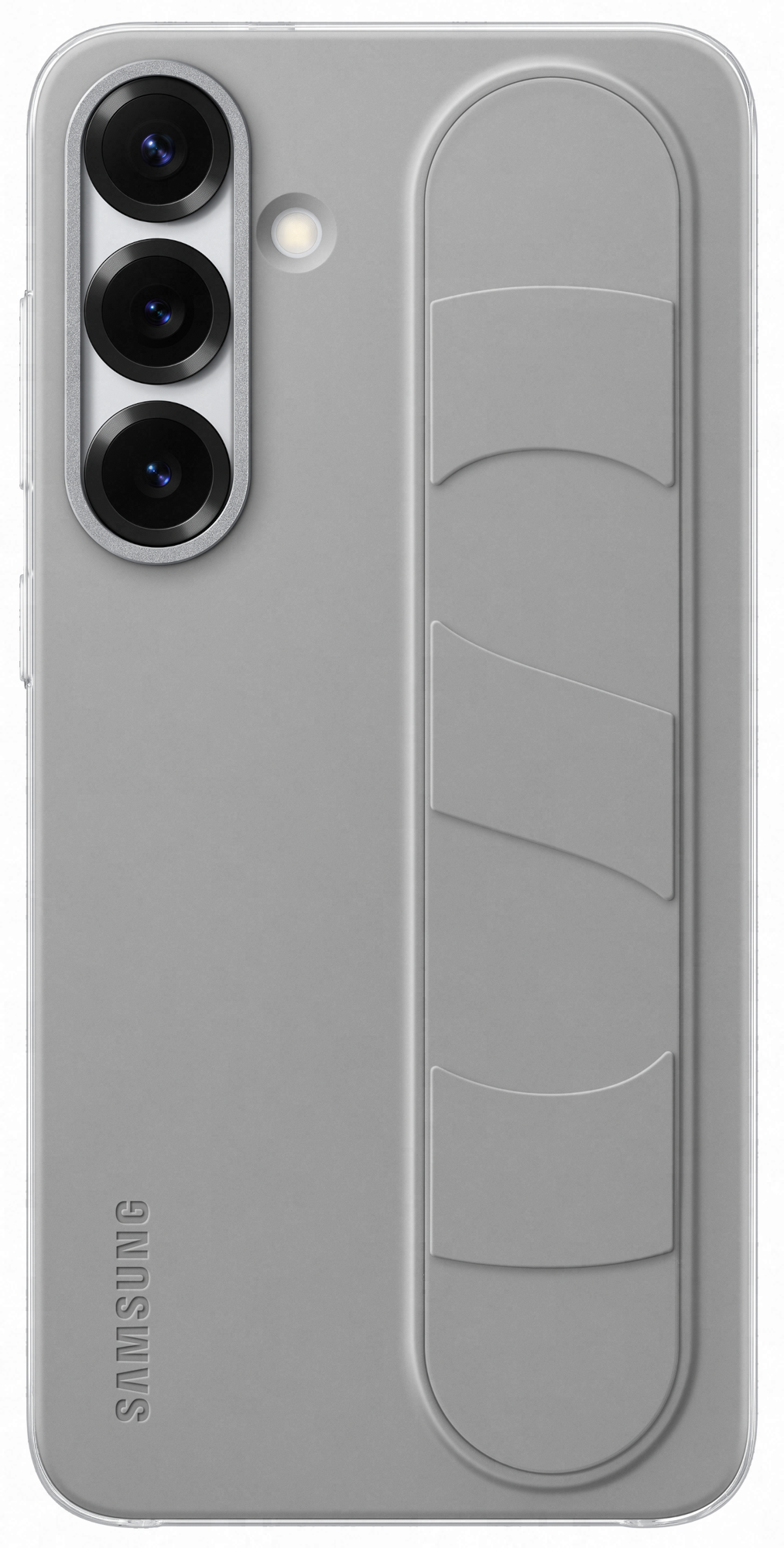 SAMSUNG Galaxy S25+ Stand Grip tok, szürke (EF-GS936CJEGWW)