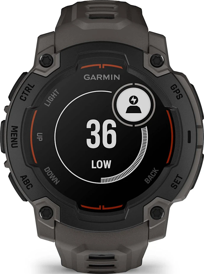 Montre connectée Garmin Instinct 2S avec affichage numérique 36, Low.